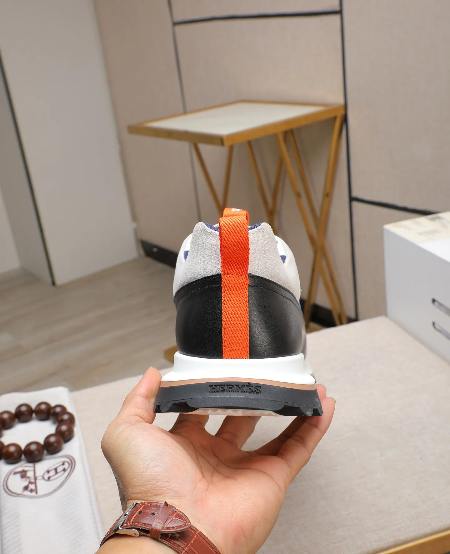 Men's shoes 💰760 Hermes🐴 25ss new autumn and winter products! Classic boot shape + British color matching design, imported calfskin, classic and durable! The original inverted mold last, the ultimate 1:1 shape, and the imported high-end cowhide presents a refined texture! Open the mold to customize the A-grade high-density private mold outsole with luxurious packaging! - Unique quality, 39-44 (38 45 46 customized)
